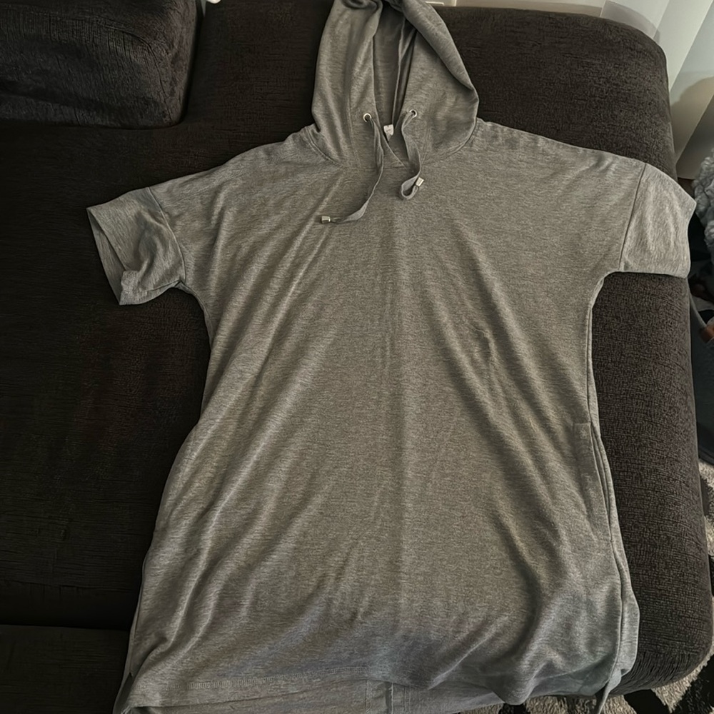 Grey sweater dress